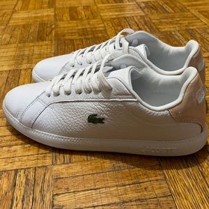 NEVER WORN Nude Lacoste Sneakers